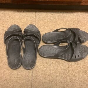 *NWT Crocs | Kelli Standard Fit in Black Size 9 .One worn but like new . One new